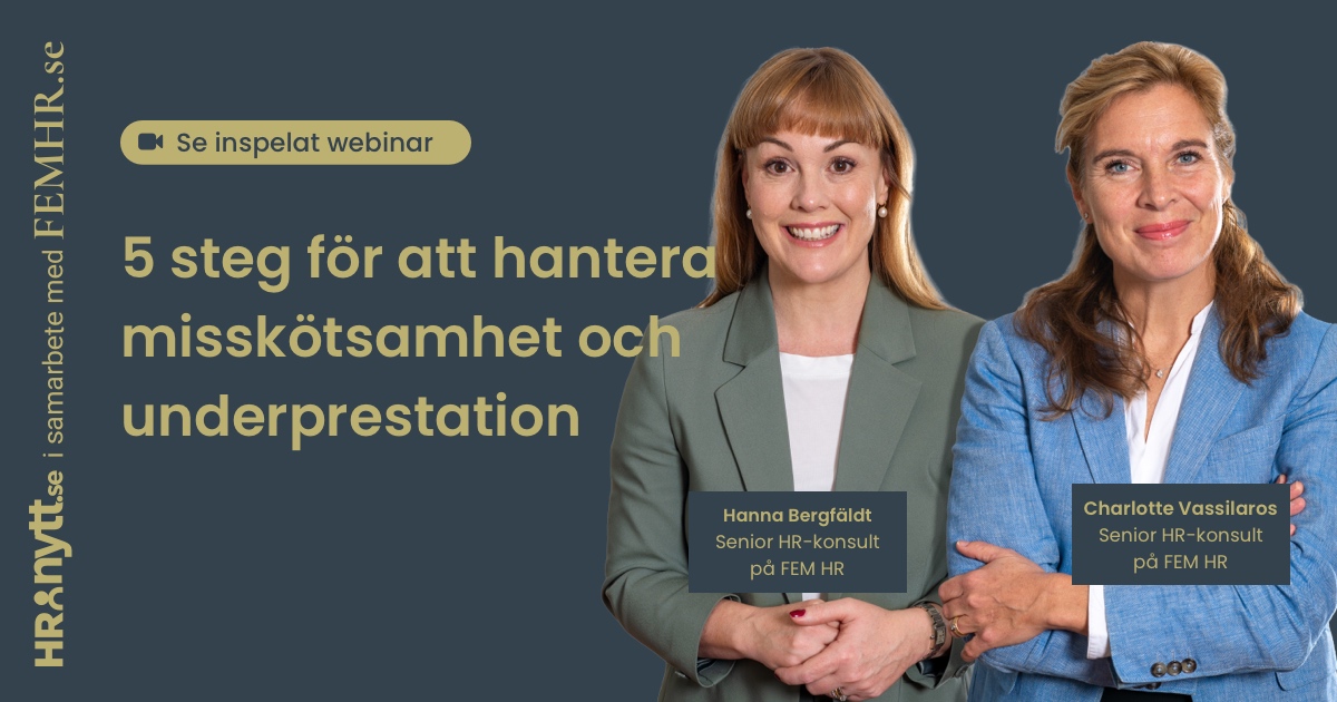 5 steg för att hantera misskötsamhet och underprestation